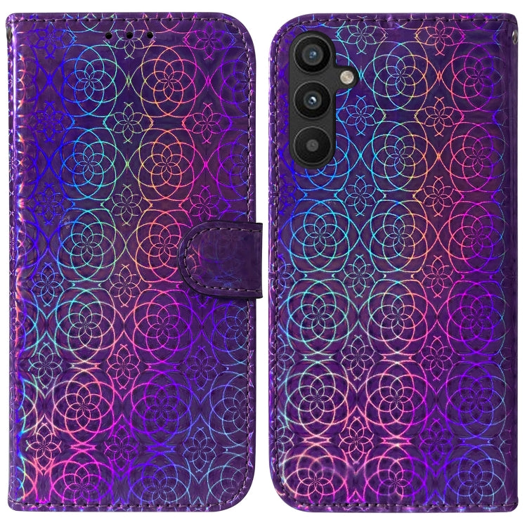 For Samsung Galaxy A34 5G Colorful Magnetic Buckle Leather Phone Case