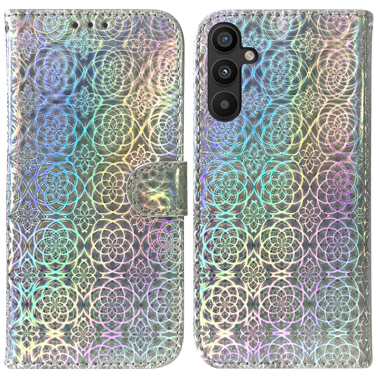 For Samsung Galaxy A34 5G Colorful Magnetic Buckle Leather Phone Case