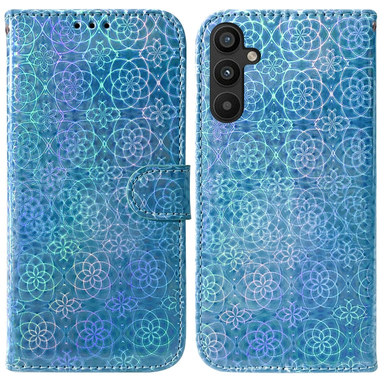 For Samsung Galaxy A54 5G Colorful Magnetic Buckle Leather Phone Case