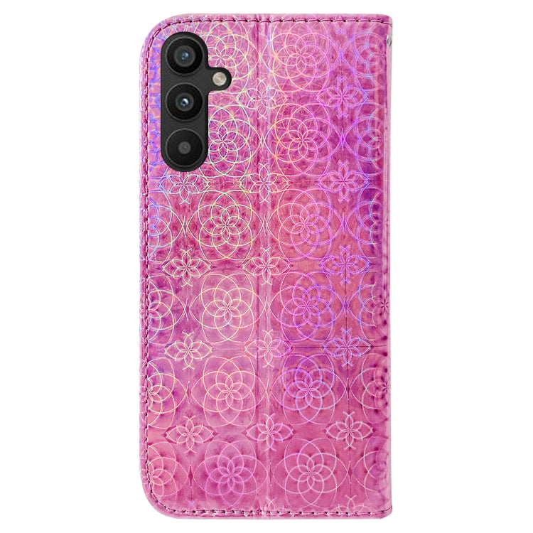 For Samsung Galaxy A54 5G Colorful Magnetic Buckle Leather Phone Case