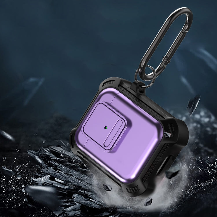 For AirPods 1 / 2 TPU + PC Shockproof Earphone Protective Case with Switch