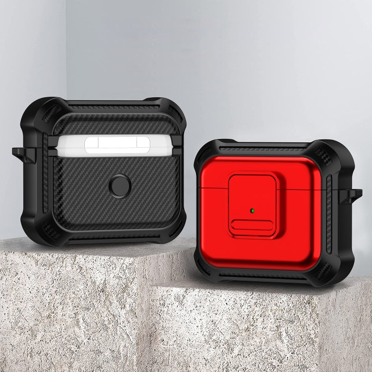 For AirPods 3 TPU + PC Shockproof Earphone Protective Case with Switch