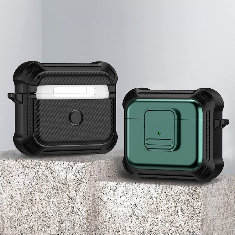 For AirPods 3 TPU + PC Shockproof Earphone Protective Case with Switch