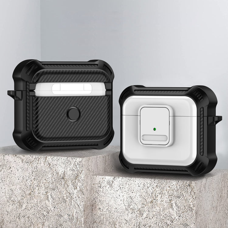 For AirPods 3 TPU + PC Shockproof Earphone Protective Case with Switch