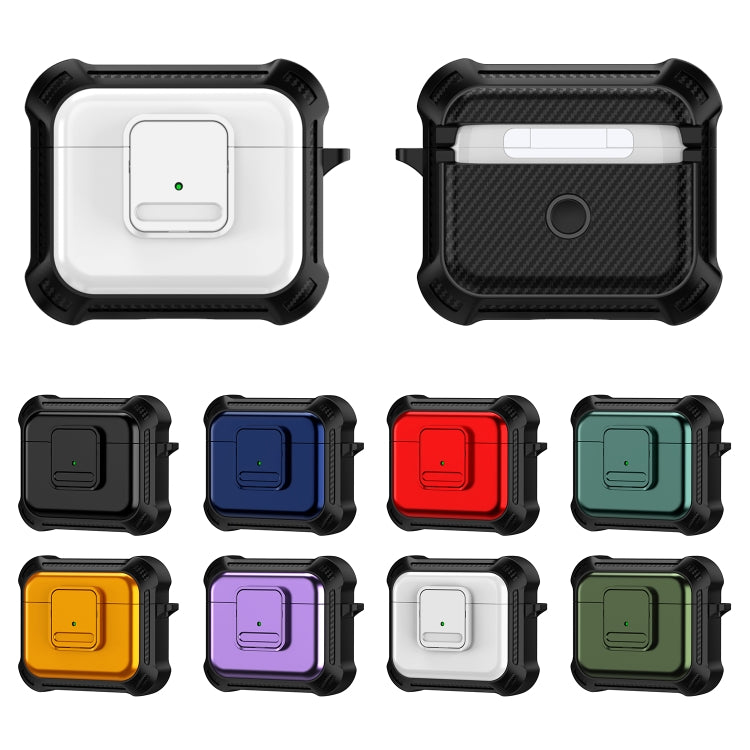 For AirPods 3 TPU + PC Shockproof Earphone Protective Case with Switch
