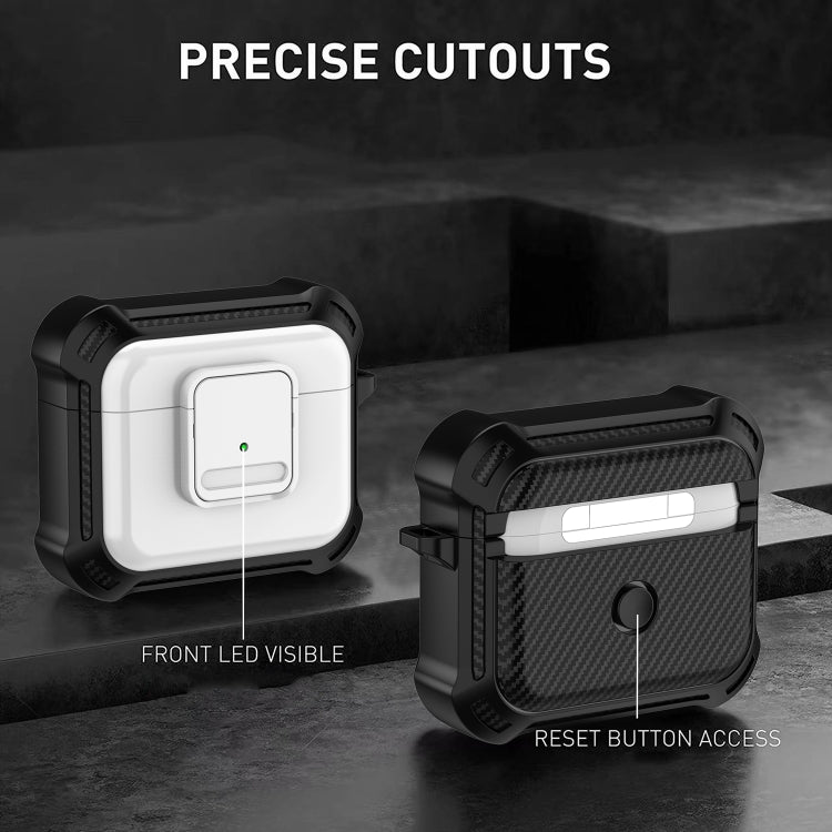 For AirPods 3 TPU + PC Shockproof Earphone Protective Case with Switch