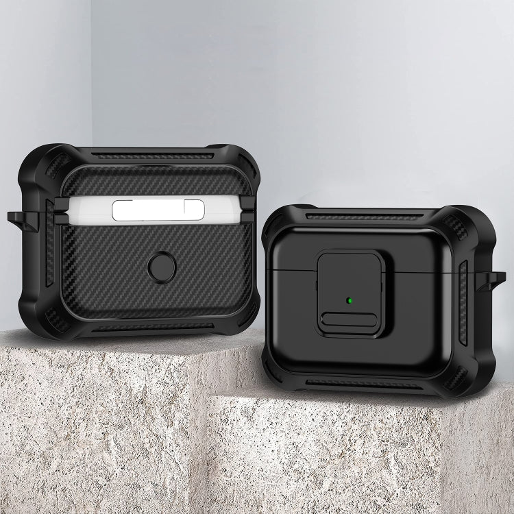 For AirPods Pro TPU + PC Shockproof Earphone Protective Case with Switch