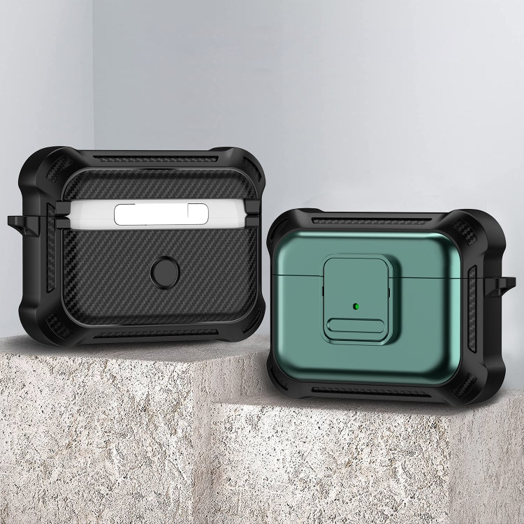 For AirPods Pro TPU + PC Shockproof Earphone Protective Case with Switch