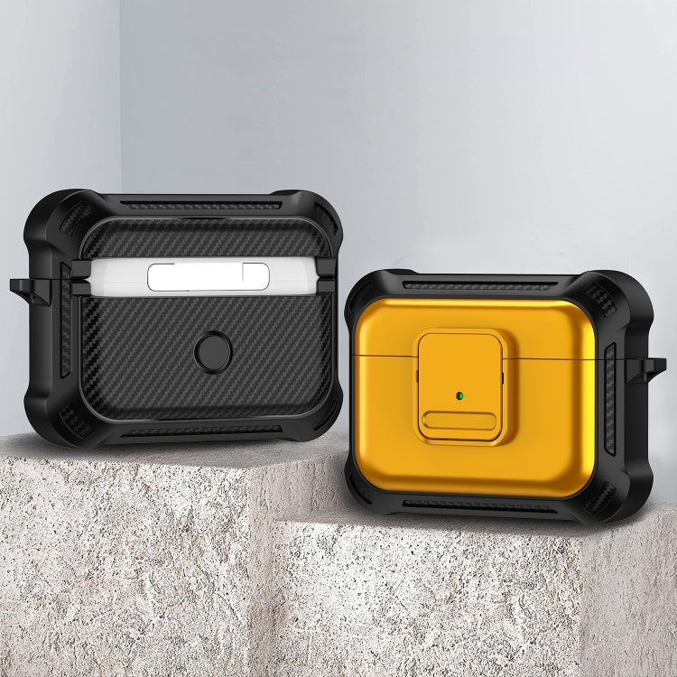 For AirPods Pro TPU + PC Shockproof Earphone Protective Case with Switch