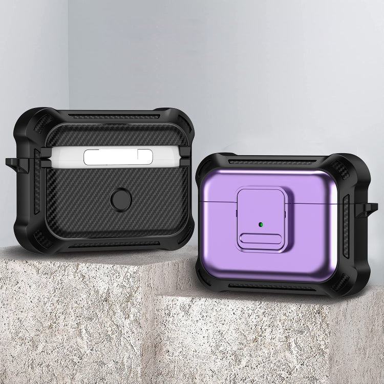 For AirPods Pro TPU + PC Shockproof Earphone Protective Case with Switch