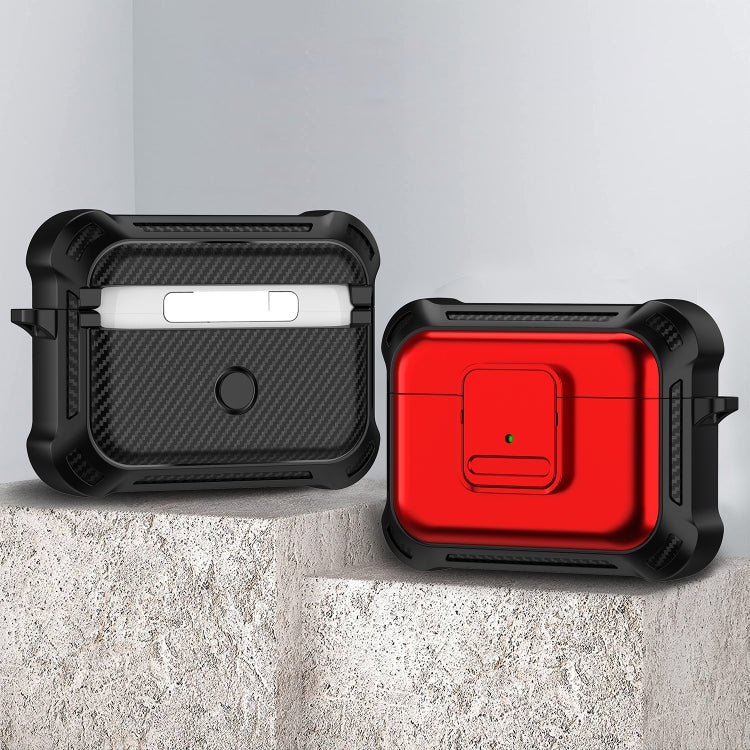 For AirPods Pro 2 TPU + PC Shockproof Earphone Protective Case with Switch