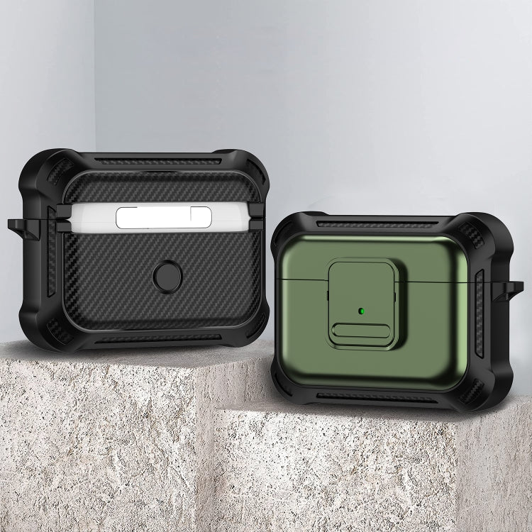 For AirPods Pro 2 TPU + PC Shockproof Earphone Protective Case with Switch
