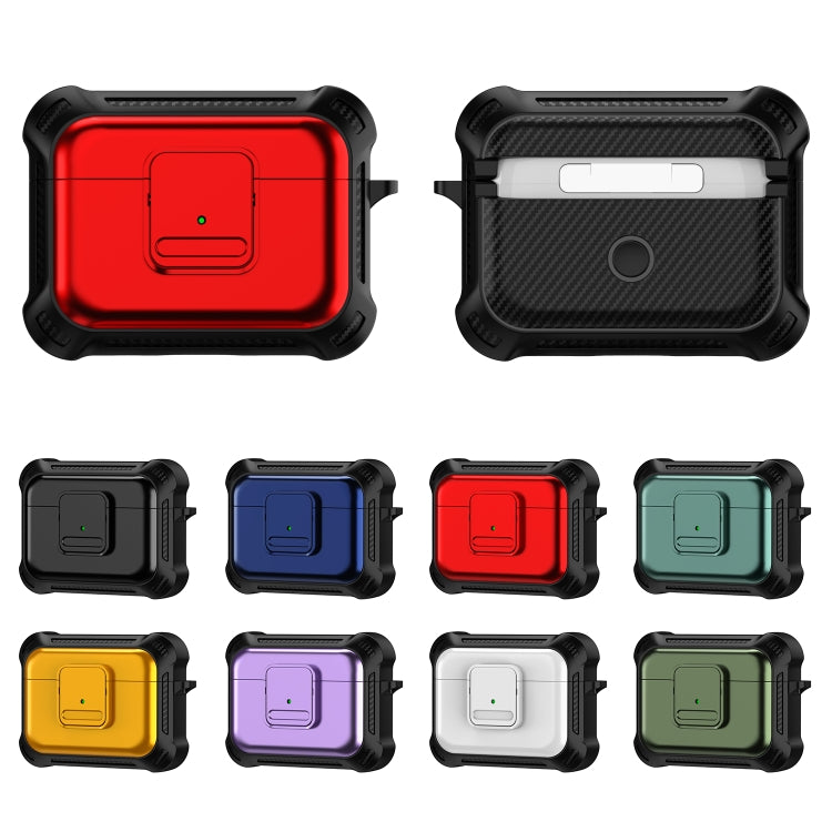 For AirPods Pro 2 TPU + PC Shockproof Earphone Protective Case with Switch