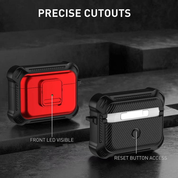 For AirPods Pro 2 TPU + PC Shockproof Earphone Protective Case with Switch
