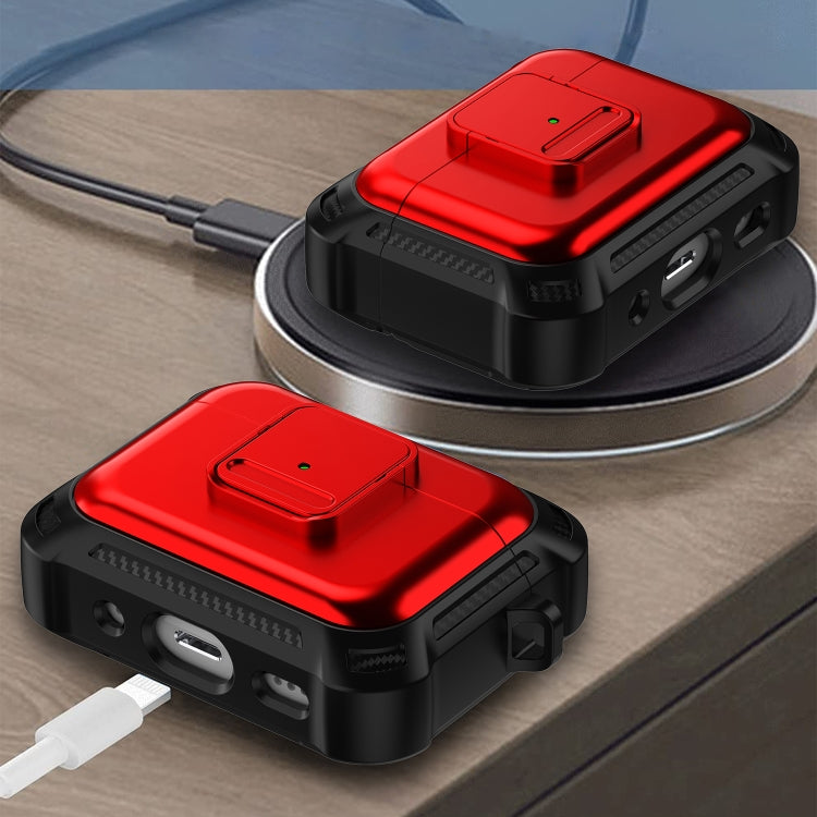 For AirPods Pro 2 TPU + PC Shockproof Earphone Protective Case with Switch