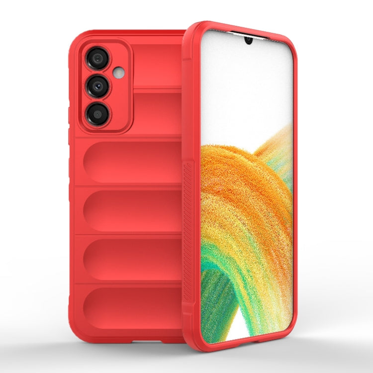 For Samsung Galaxy A34 5G Magic Shield TPU + Flannel Phone Case