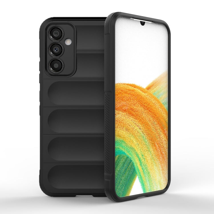 For Samsung Galaxy A34 5G Magic Shield TPU + Flannel Phone Case