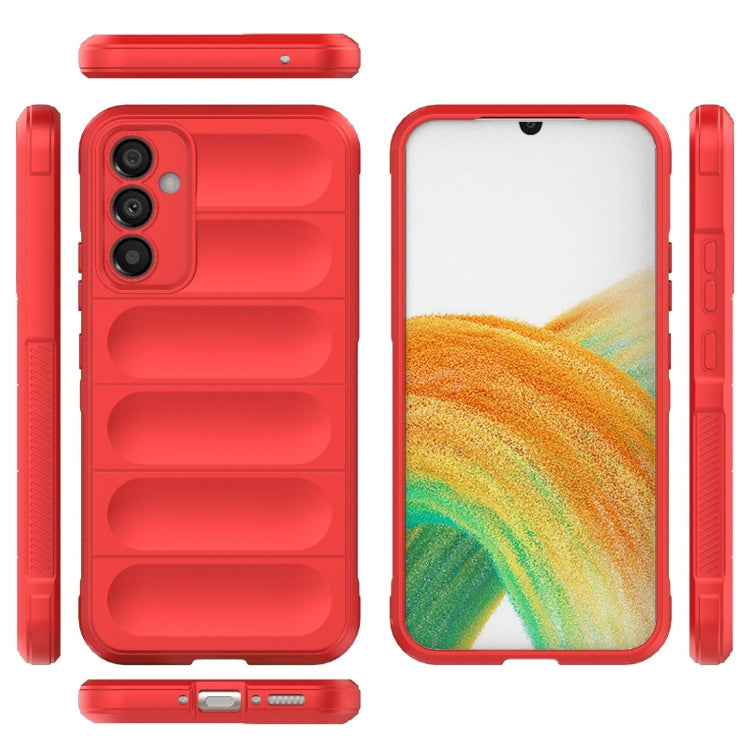 For Samsung Galaxy A34 5G Magic Shield TPU + Flannel Phone Case