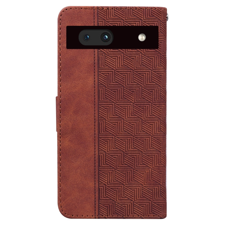 For Google Pixel 7a Geometric Embossed Flip Leather Phone Case
