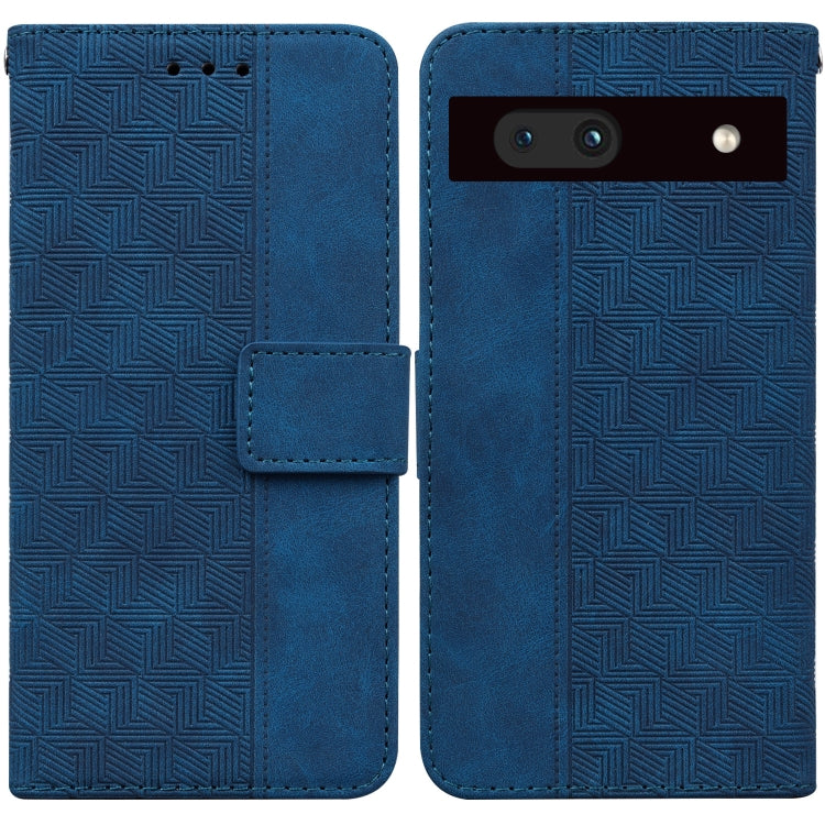 For Google Pixel 7a Geometric Embossed Flip Leather Phone Case