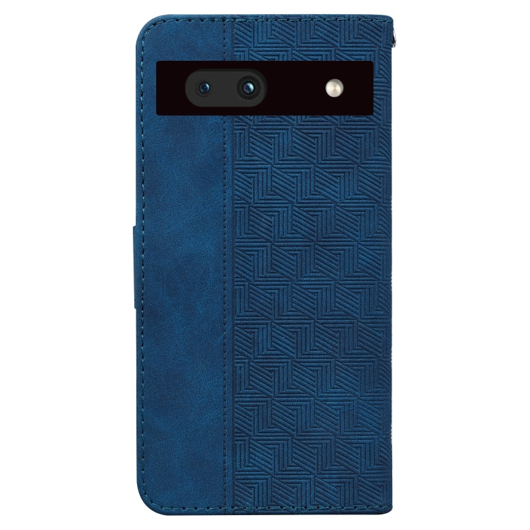 For Google Pixel 7a Geometric Embossed Flip Leather Phone Case