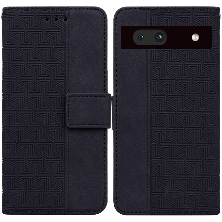 For Google Pixel 7a Geometric Embossed Flip Leather Phone Case