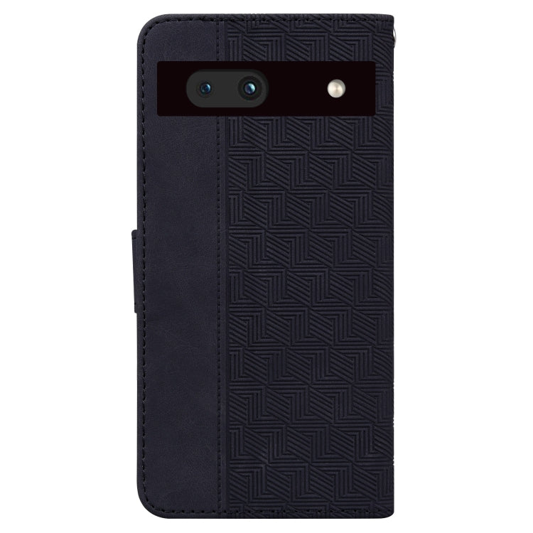 For Google Pixel 7a Geometric Embossed Flip Leather Phone Case