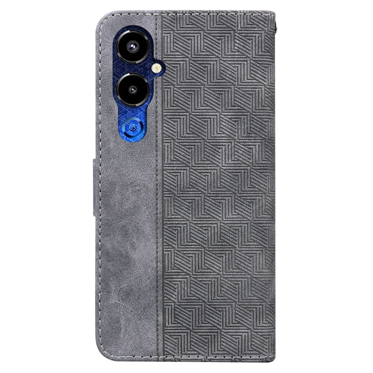 For Tecno Pova 4 Pro Geometric Embossed Flip Leather Phone Case