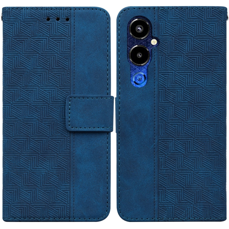 For Tecno Pova 4 Pro Geometric Embossed Flip Leather Phone Case