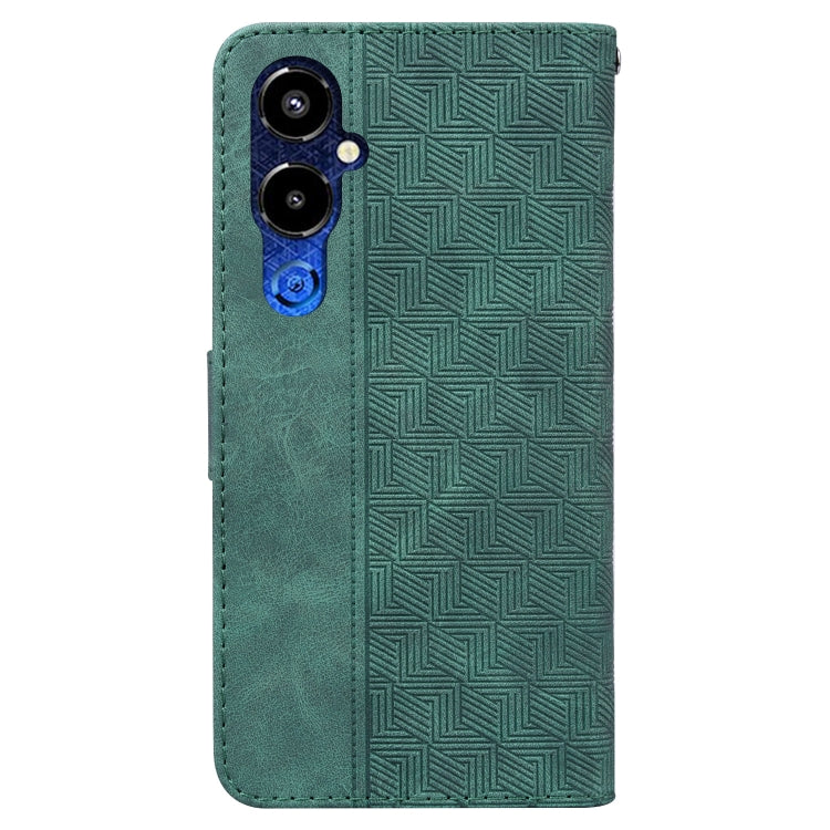 For Tecno Pova 4 Pro Geometric Embossed Flip Leather Phone Case
