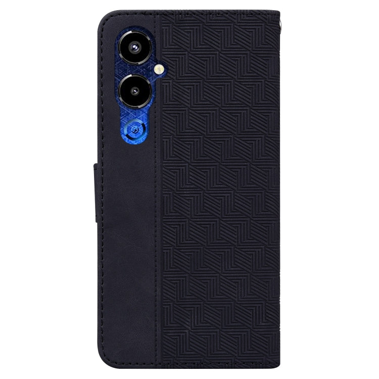 For Tecno Pova 4 Pro Geometric Embossed Flip Leather Phone Case