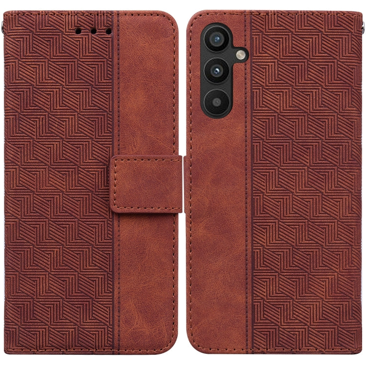For Samsung Galaxy A54 5G Geometric Embossed Flip Leather Phone Case