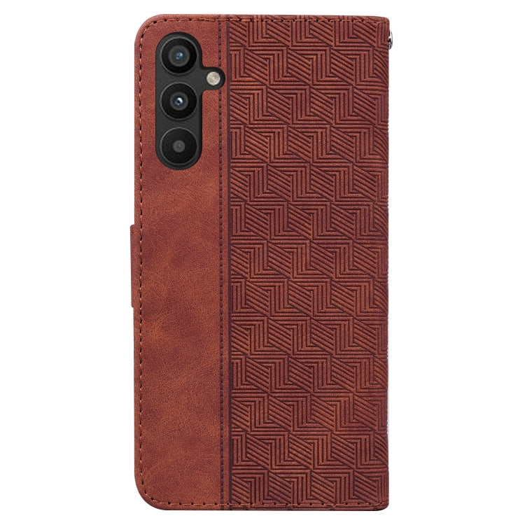 For Samsung Galaxy A54 5G Geometric Embossed Flip Leather Phone Case