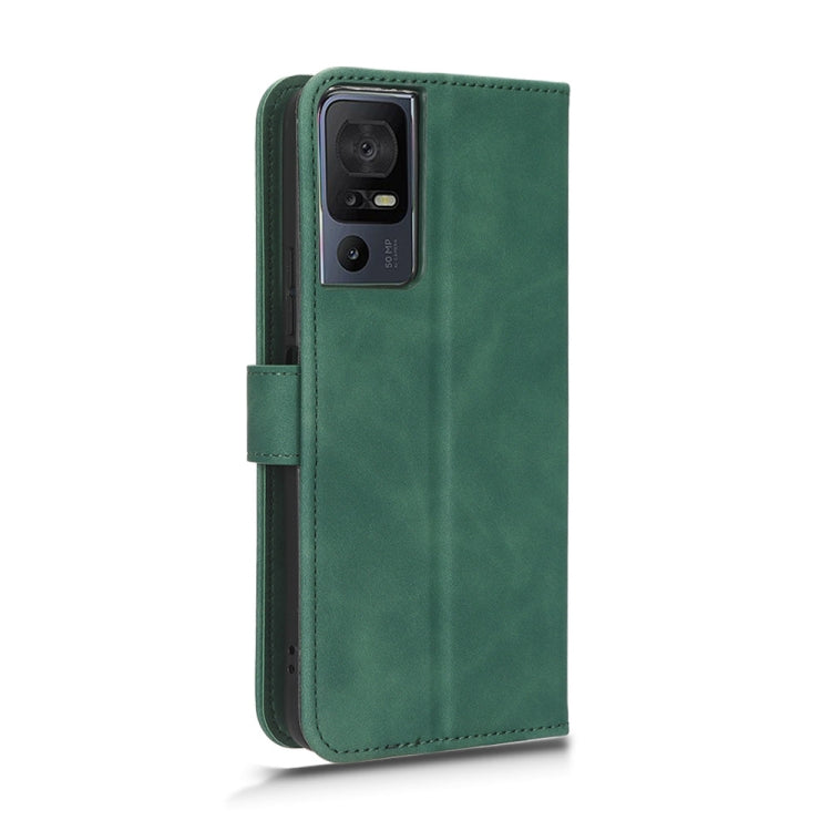 For TCL 40SE Skin Feel Magnetic Flip Leather Phone Case
