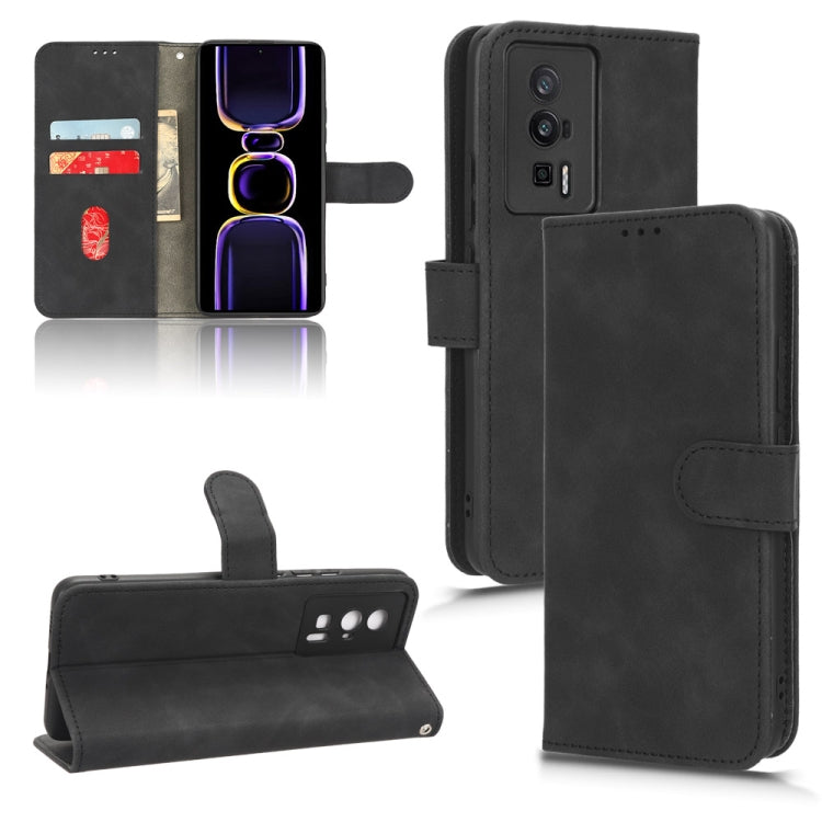 For Xiaomi Redmi K60 / K60 Pro Skin Feel Magnetic Flip Leather Phone Case