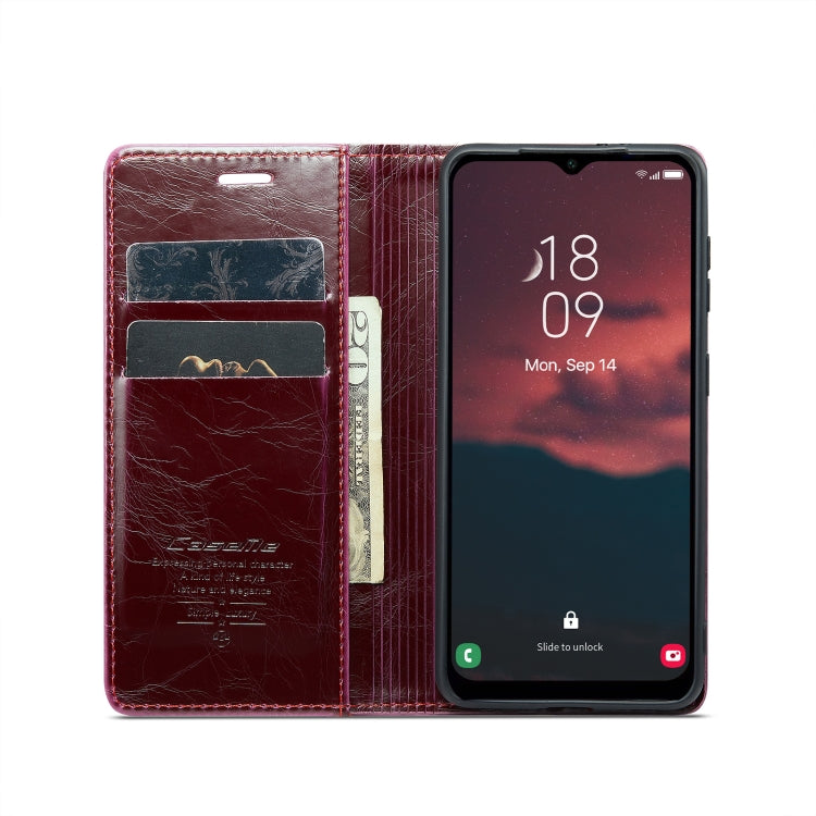 For Samsung Galaxy A14 5G CaseMe 003 Crazy Horse Texture Leather Phone Case