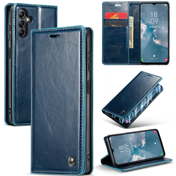 For Samsung Galaxy A14 5G CaseMe 003 Crazy Horse Texture Leather Phone Case