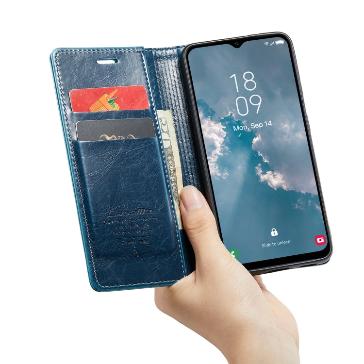 For Samsung Galaxy A14 5G CaseMe 003 Crazy Horse Texture Leather Phone Case
