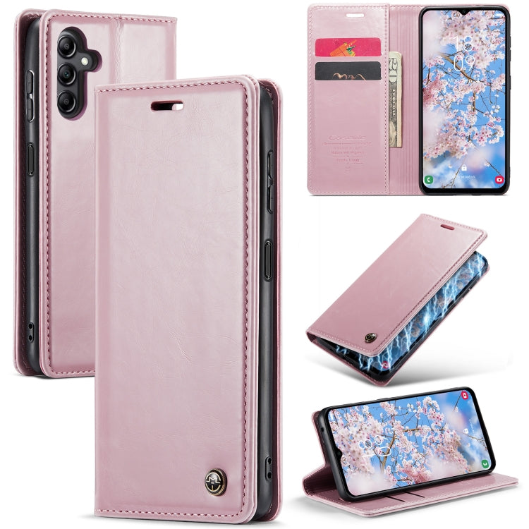 For Samsung Galaxy A14 5G CaseMe 003 Crazy Horse Texture Leather Phone Case