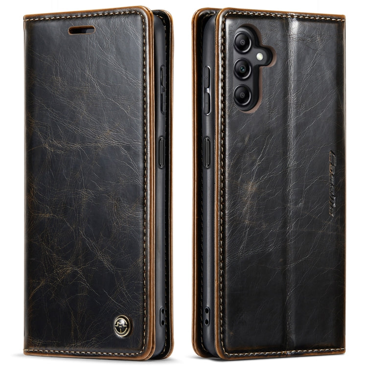 For Samsung Galaxy A14 5G CaseMe 003 Crazy Horse Texture Leather Phone Case