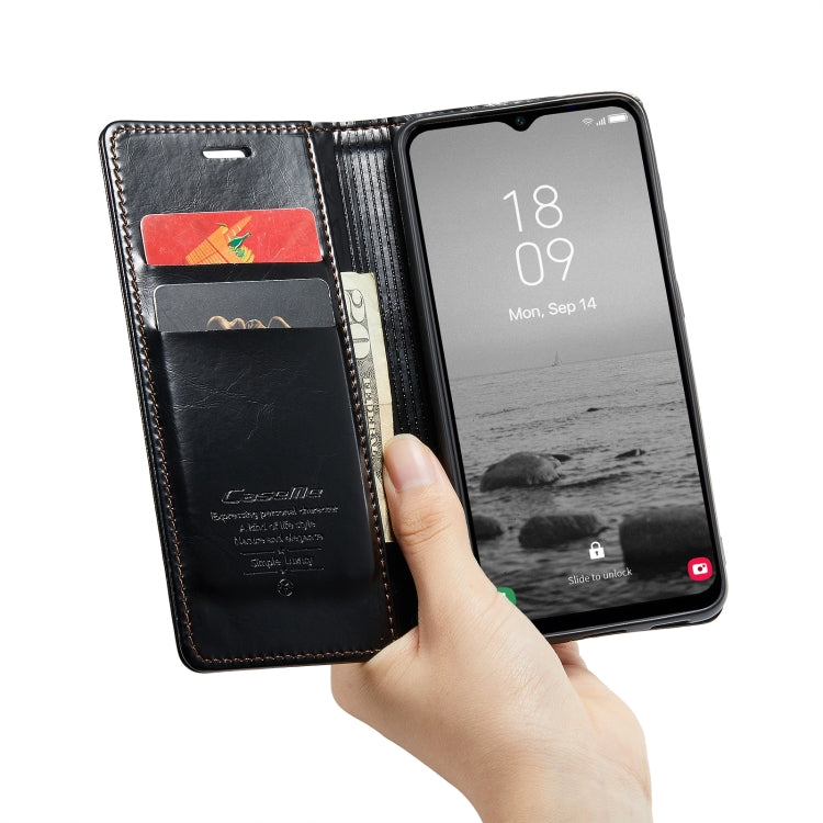 For Samsung Galaxy A14 5G CaseMe 003 Crazy Horse Texture Leather Phone Case