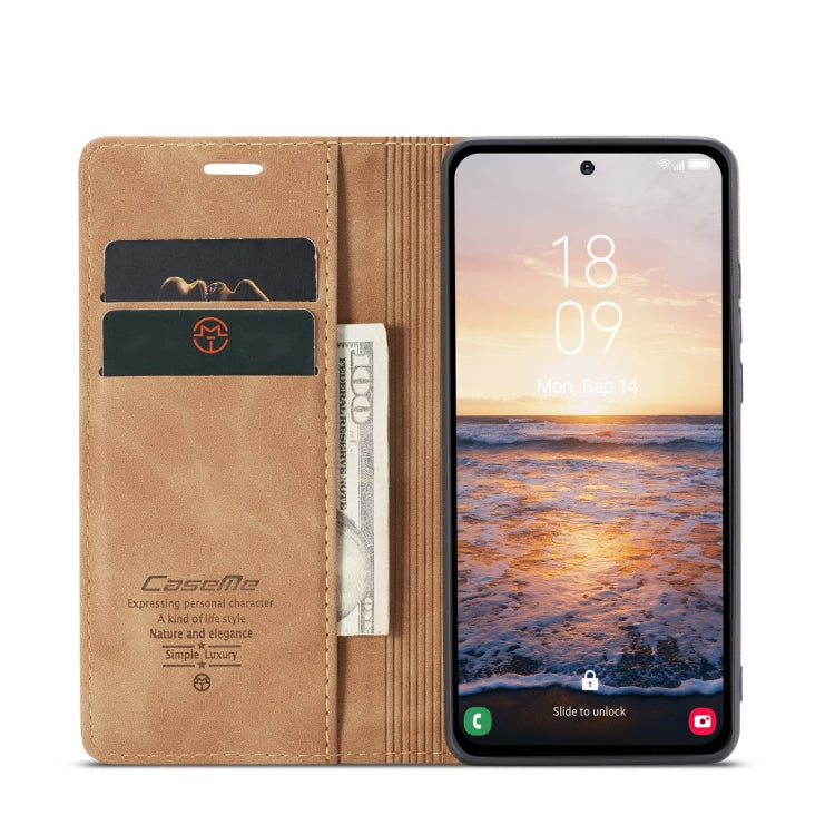 For Samsung Galaxy A54 CaseMe 013 Multifunctional Horizontal Flip Leather Phone Case