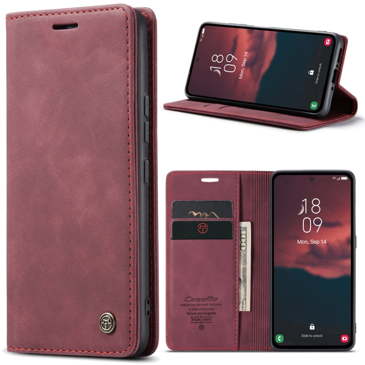 For Samsung Galaxy A54 CaseMe 013 Multifunctional Horizontal Flip Leather Phone Case
