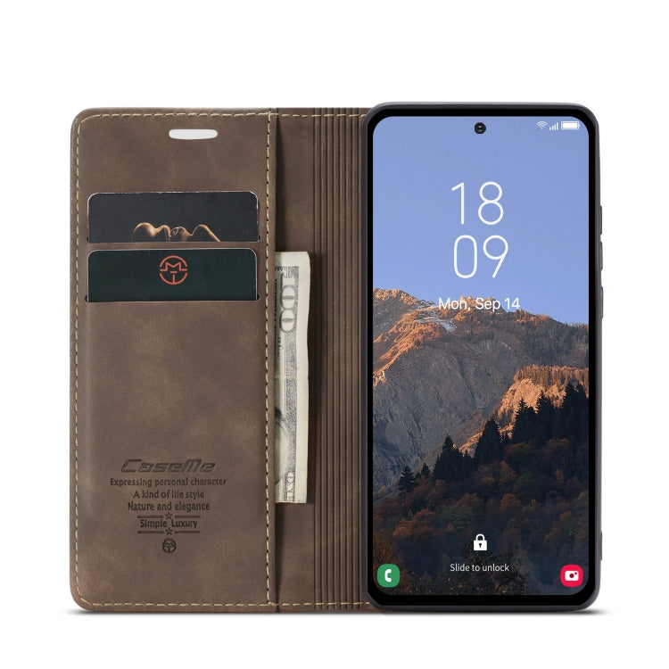 For Samsung Galaxy A54 CaseMe 013 Multifunctional Horizontal Flip Leather Phone Case