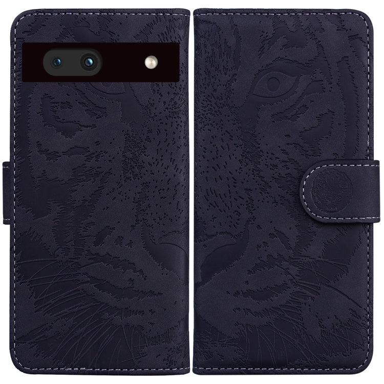 For Google Pixel 7a Tiger Embossing Pattern Flip Leather Phone Case