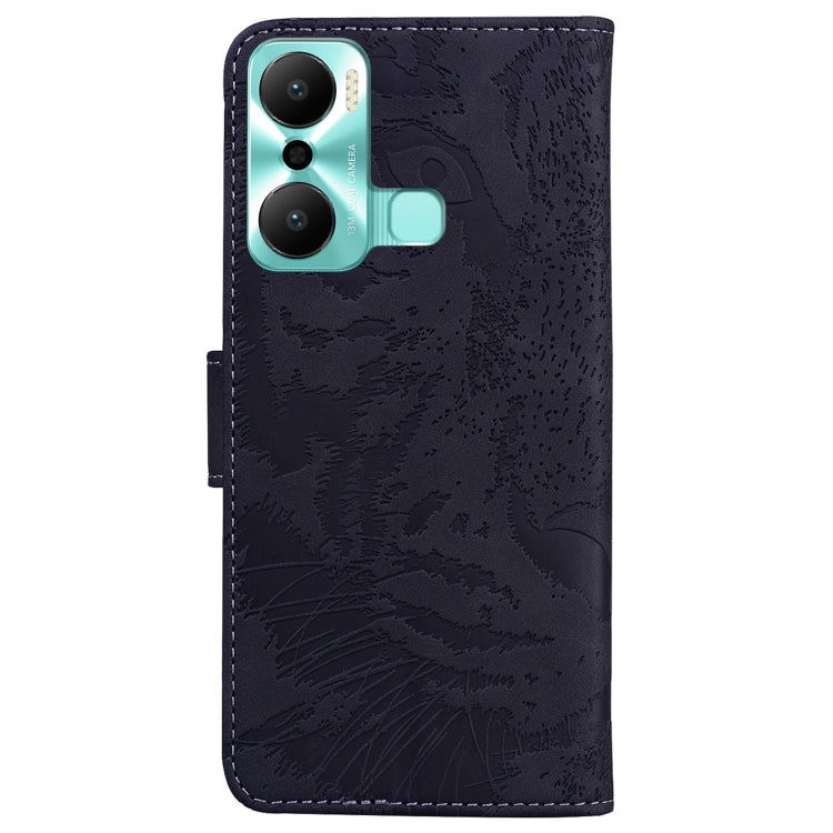 For Infinix Hot 20 Play Tiger Embossing Pattern Flip Leather Phone Case
