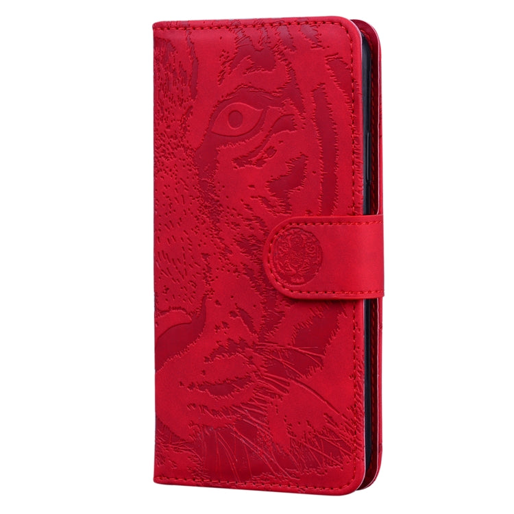 For OPPO A58 Tiger Embossing Pattern Flip Leather Phone Case