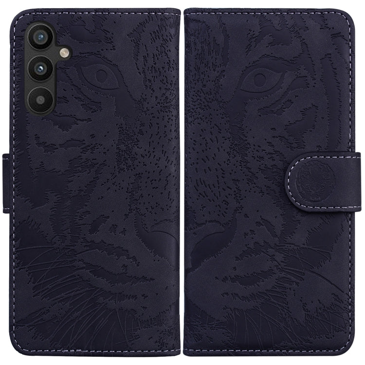 For Samsung Galaxy A34 5G Tiger Embossing Pattern Flip Leather Phone Case