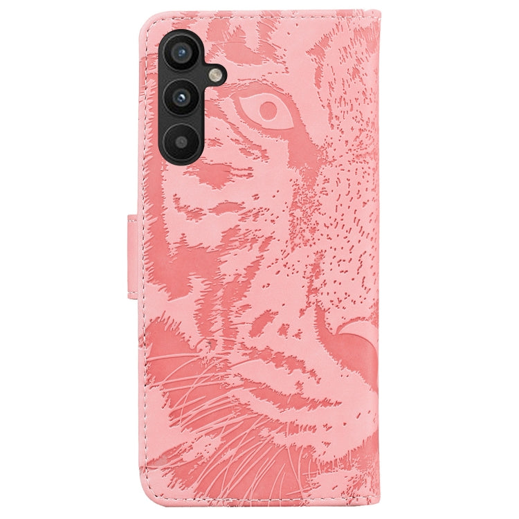 For Samsung Galaxy A54 5G Tiger Embossing Pattern Flip Leather Phone Case