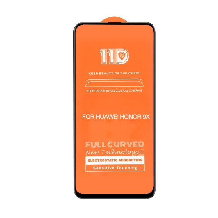 For Huawei Honor 9X mietubl Scratchproof 11D HD Full Glue Full Curved Screen Tempered Glass Film